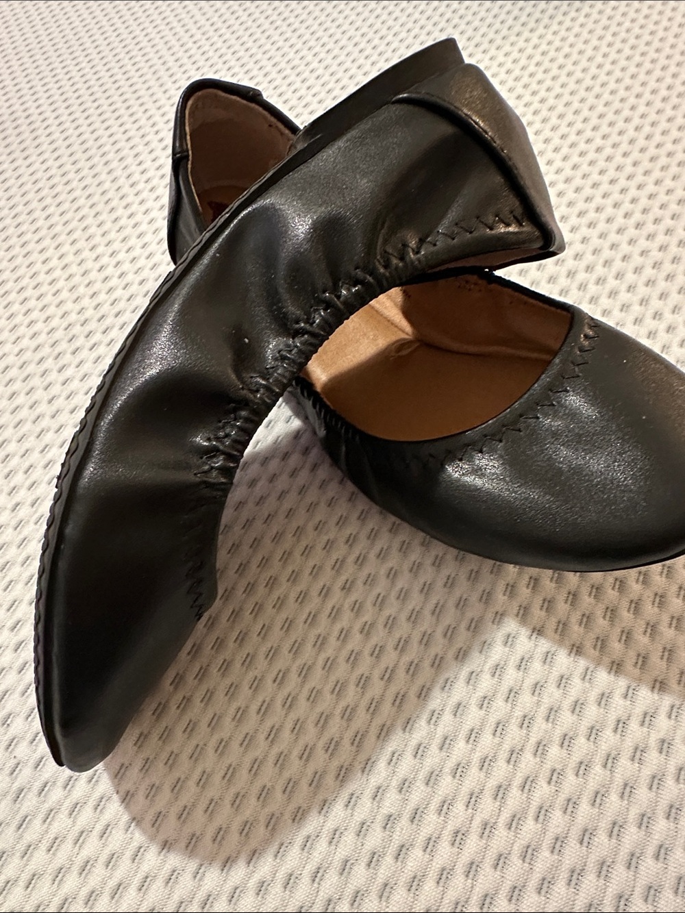 7W Women's Black Slip-On Ballet Flats - Comfortable Everyday Shoes - Picture 5 of 5